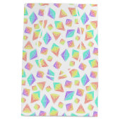 Pastel Rainbow Crystals Patroon Medium Cadeauzakje (Achterkant)