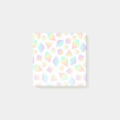 Pastel Rainbow Crystals Patroon Post-it® Notes (Voorkant)