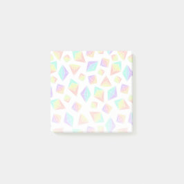 Pastel Rainbow Crystals Patroon Post-it® Notes