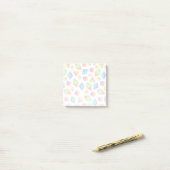 Pastel Rainbow Crystals Patroon Post-it® Notes (Op bureau)