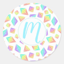 Pastel Rainbow Crystals Patroon