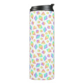 Pastel Rainbow Crystals Patroon Thermosbeker (Gedraaid links)