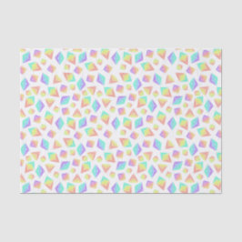 Pastel Rainbow Crystals Patroon Tissuepapier