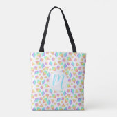 Pastel Rainbow Crystals Patroon Tote Bag (Achterkant)
