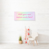 Pastel Rainbow Custom Banner (Insitu)