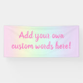 Pastel Rainbow Custom Banner (Horizontaal)