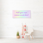 Pastel Rainbow Custom Banner (Insitu)