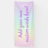 Pastel Rainbow Custom Banner (Verticaal)