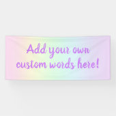 Pastel Rainbow Custom Banner (Horizontaal)