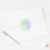 Pastel Rainbow Custom Business Dank u Ronde Sticker (Envelop)