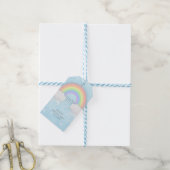Pastel Rainbow Dank u Cadeaulabel (Met Touw)