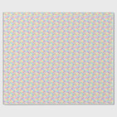 Pastel Rainbow Diamond Harlequin Gift Wrap Cadeaupapier (Vlak)