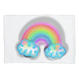 Pastel Rainbow Doodle Art Kussensloop