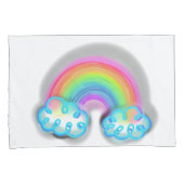 Pastel Rainbow Doodle Art Kussensloop (Voorkant-Rechts)