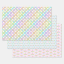 Pastel Rainbow en Gingham Plaid