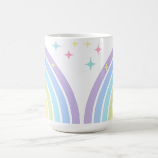 Pastel Rainbow en Starlit Whimsy Koffiemok