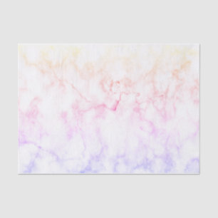Pastel Rainbow Faux Marmer Tissuepapier