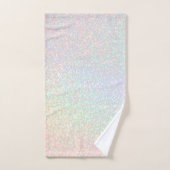 pastel rainbow faux sprankeling bad handdoek (Handdoek)