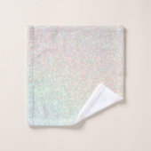 pastel rainbow faux sprankeling bad handdoek (Wasdoekje)