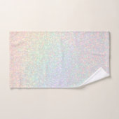 pastel rainbow faux sprankeling bad handdoek (Handdoek)