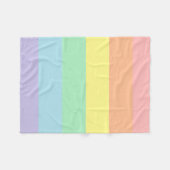 Pastel Rainbow Fleece Blanket (Voorkant (Horizontaal))