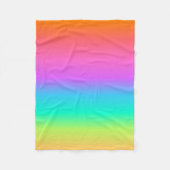 Pastel Rainbow Fleece Blanket Deken (Voorkant)