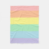 Pastel Rainbow Fleece Blanket Deken (Voorkant)