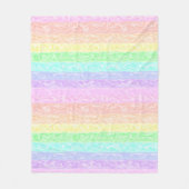 Pastel Rainbow  Fleece Deken (Voorkant)