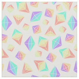 Pastel Rainbow geometrische kristallen patroon Stof