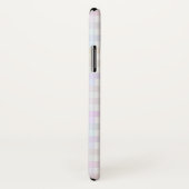 Pastel Rainbow Gingham Gepersonaliseerde telefoonh Case-Mate iPhone Case (Achterkant / rechts)