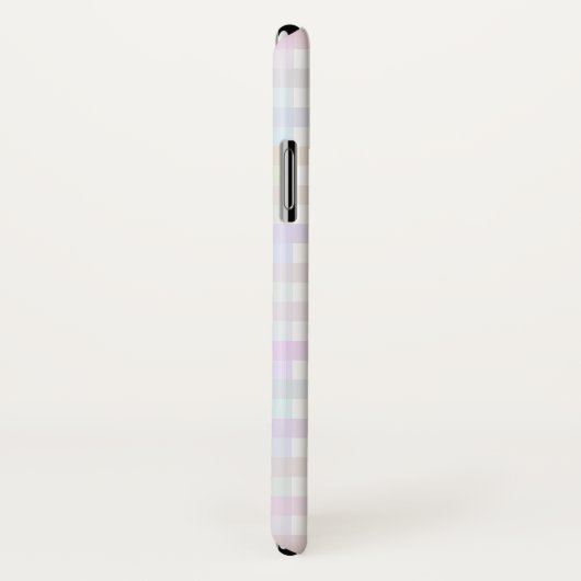 Pastel Rainbow Gingham Gepersonaliseerde telefoonh Case-Mate iPhone Case (Achterkant / rechts)