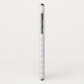 Pastel Rainbow Gingham Gepersonaliseerde telefoonh Case-Mate iPhone Case (Achterkant/links)
