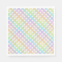 Pastel Rainbow Gingham Plaid