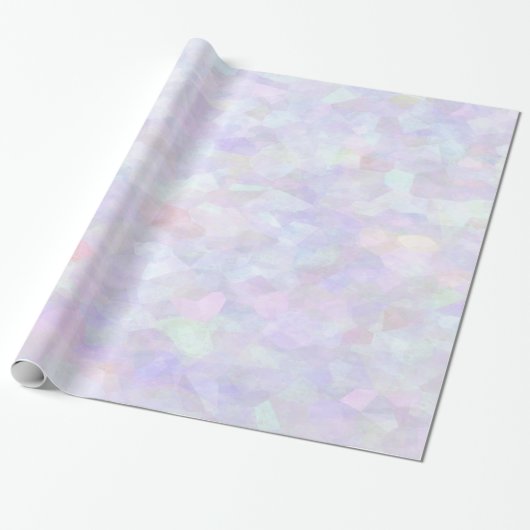 Pastel Rainbow Glitter Cadeaupapier (Uitgerold)