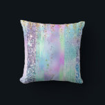 Pastel Rainbow Glitter Pattern Design Kussen<br><div class="desc">This design features a soft pastel rainbow color palette enhanced with a subtle glitter effect that adds sparkle and dimension throughout the pattern. Gentle shades of pink, blue, yellow, green, and lavender blend seamlessly together, creating a dreamy and uplifting look. The glitter detailing is delicately layered across the design, giving...</div>