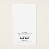 Pastel Rainbow Gold Jewelry Earring Display Visitekaartje (Achterkant)