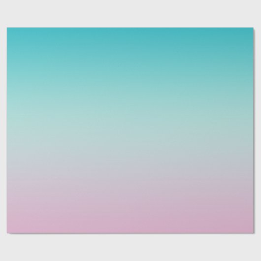 Pastel Rainbow Gradient Ombre Cadeaupapier (Vlak)