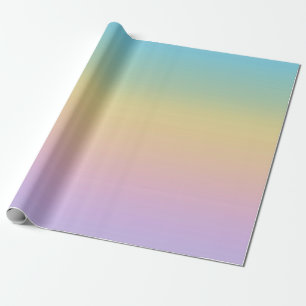 Pastel Rainbow Gradient Ombre Cadeaupapier