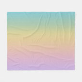 Pastel Rainbow Gradient Ombre Fleece Deken (Voorkant (Horizontaal))