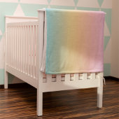 Pastel Rainbow Gradient Ombre Fleece Deken