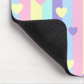  Pastel Rainbow Hearts Muismat (Hoek)