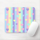  Pastel Rainbow Hearts Muismat (Met muis)