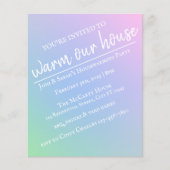 Pastel Rainbow Housewarming Party Flyer (Voorkant)