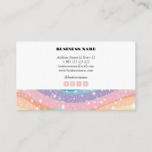 Pastel Rainbow Kawaii Loyalty Kaart (Achterkant)