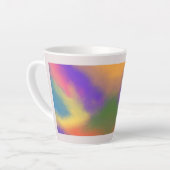 "Pastel Rainbow Latte Mok – Kleurrijk en Stijlvol (Linkerhoek)