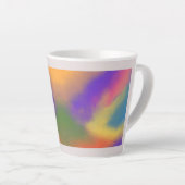 "Pastel Rainbow Latte Mok – Kleurrijk en Stijlvol (Rechterhoek)