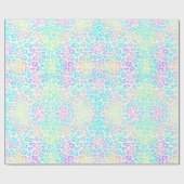 Pastel Rainbow Leopard Pattern Cadeaupapier (Vlak)