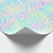 Pastel Rainbow Leopard Pattern Cadeaupapier (Hoek)
