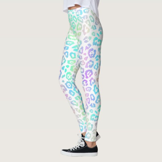 Pastel Rainbow Leopard Pattern Leggings (Links)
