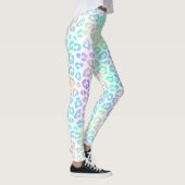 Pastel Rainbow Leopard Pattern Leggings (Rechts)